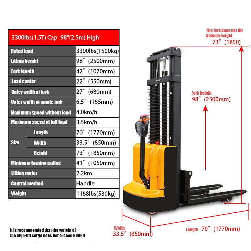High Fully Powered-Electric Stacker - Image 3