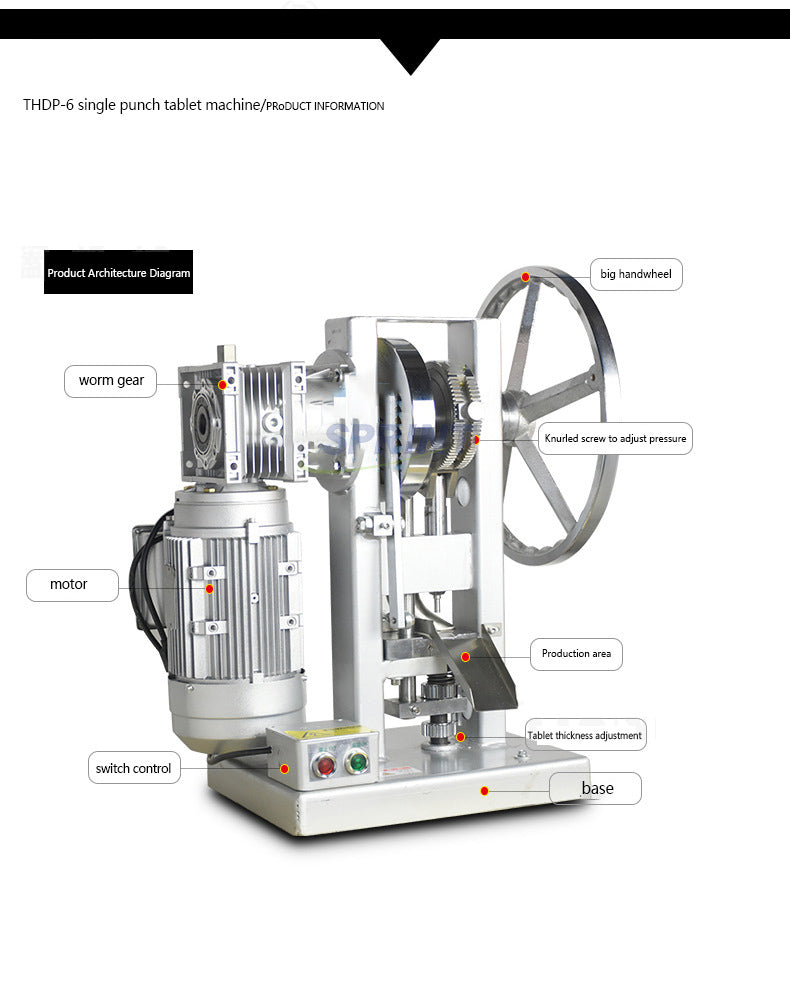 THDP-6 Candy Press Tablet Press Machine Automatic - Image 5