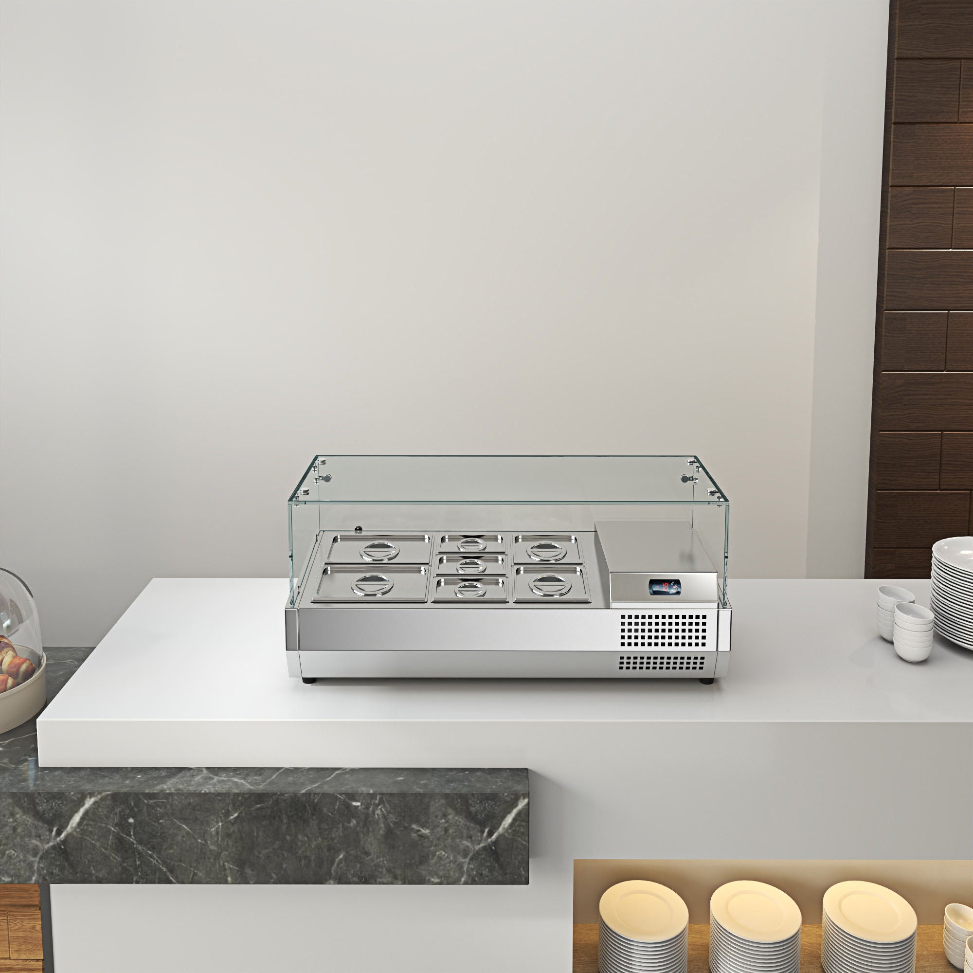 Pizza Salad Preparation Table - Image 8
