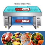 Three-layer Ladder Freezer Glass Sliding Door Type