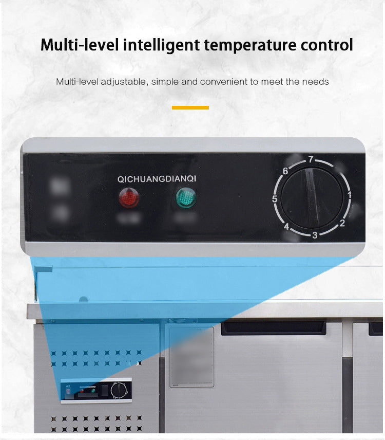 Commercial Direct Cooling Self-fetching Freezer Stainless Steel - Image 3
