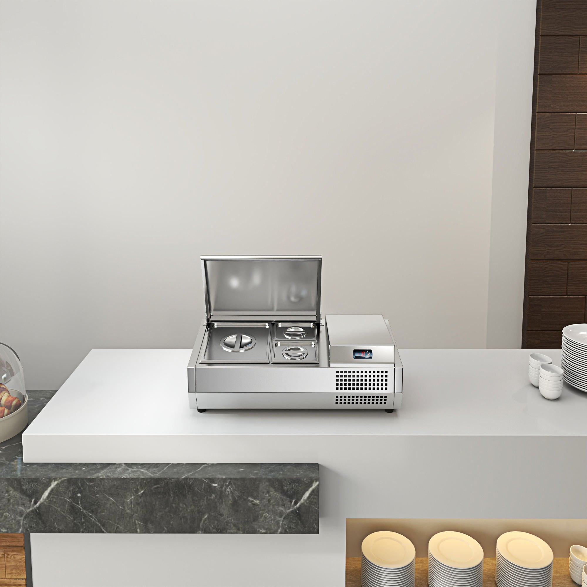 Pizza Salad Preparation Table - Image 12