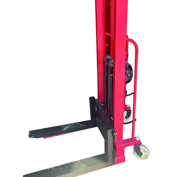 Manual Hydraulic Pallet Handling Manual Stacker Forklift - Image 3