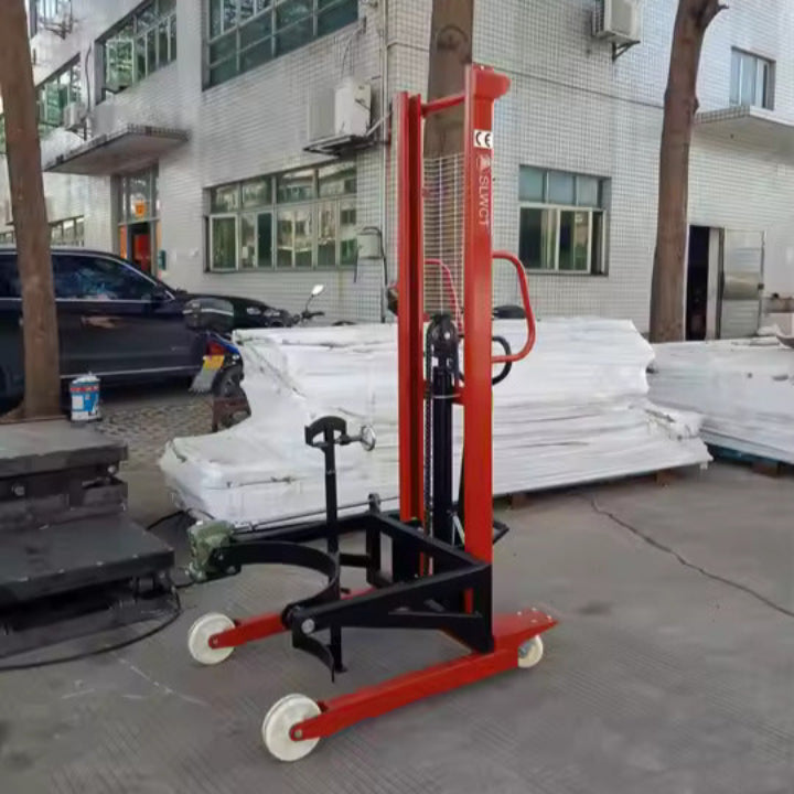 Manual Oil Drum Stacker Hand Cranked Forklift - Image 2