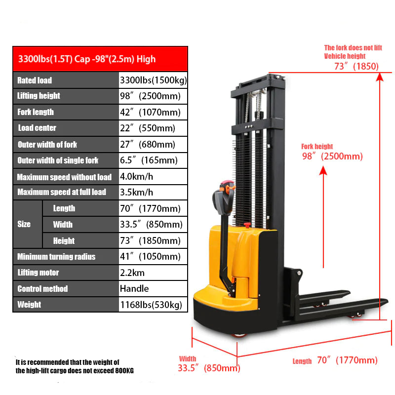 High Fully Powered-Electric Stacker - Image 5