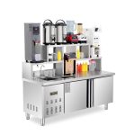 Bubble Tea Bar With Refrigeration And Boba Cup Bubble Tea