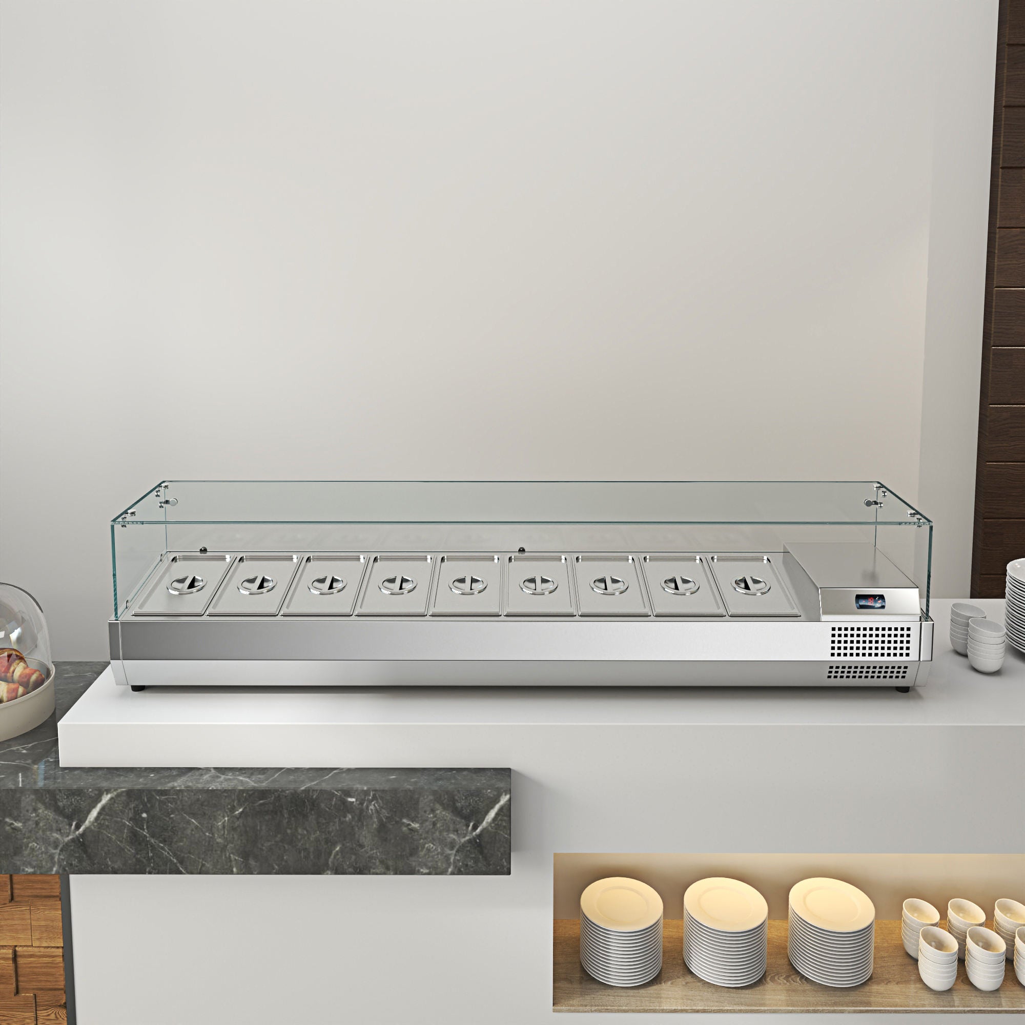 Pizza Salad Preparation Table - Image 6