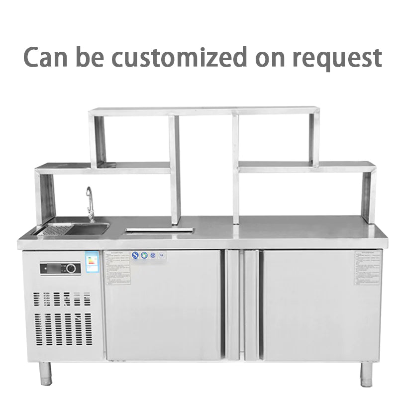 Bubble Tea Bar Milk Tea Bar Counter With Refrigeration - Image 2