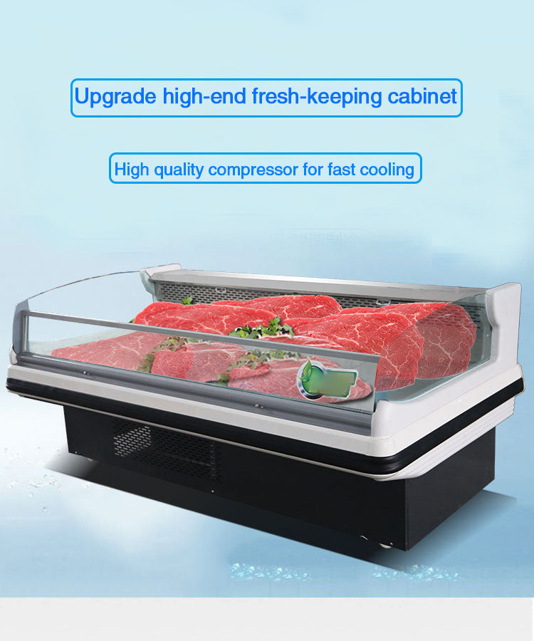 Stainless Steel Refrigerator Freezer Display Cabinet - Image 3