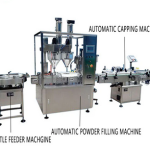 2 Head Full Automatic Powder Filling Machine Line For Bottled Powder Automatic Screw