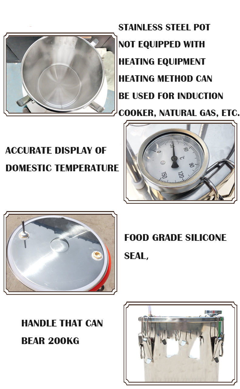 304 Stainless Steel Household Oil Hydrate Steam Distillation Equipment Machine - Image 7