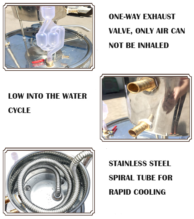 304 Stainless Steel Household Oil Hydrate Steam Distillation Equipment Machine - Image 5