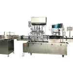 Automatic Four-nozzle Cosmetic Bottle Filling, Capping And Labeling Machine, Small Packaging Production Line