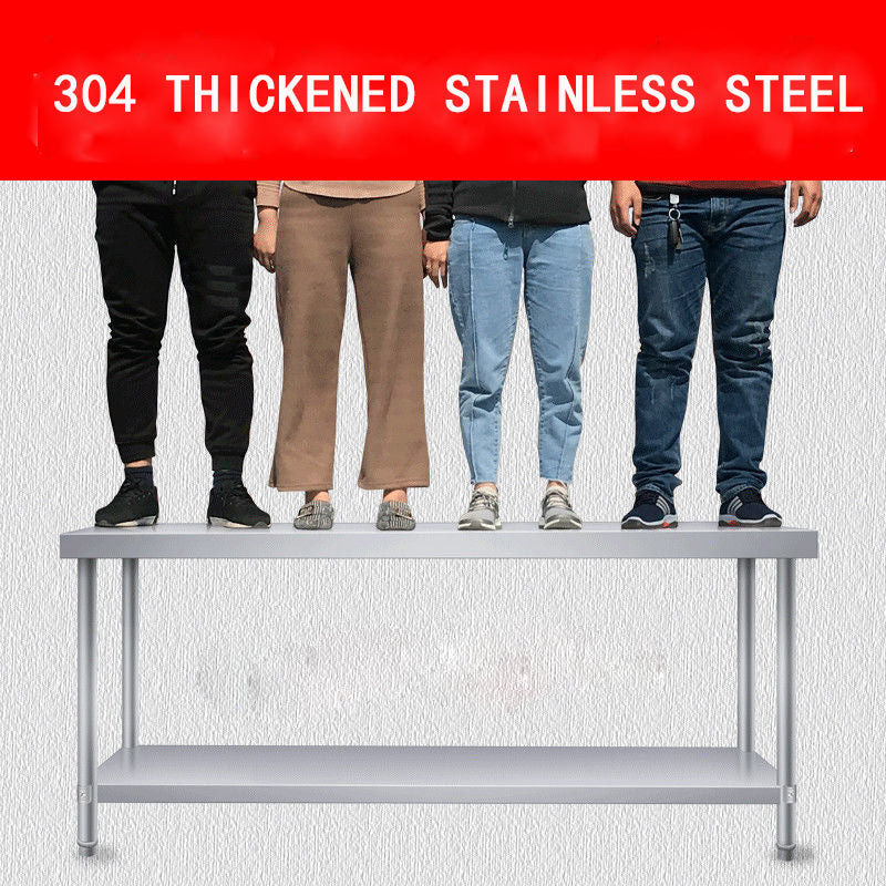 Stainless Steel Commercial Kitchen Double Work table - Image 4
