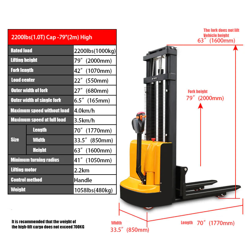 High Fully Powered-Electric Stacker - Image 8