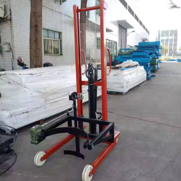 Manual Oil Drum Stacker Hand Cranked Forklift - Image 3