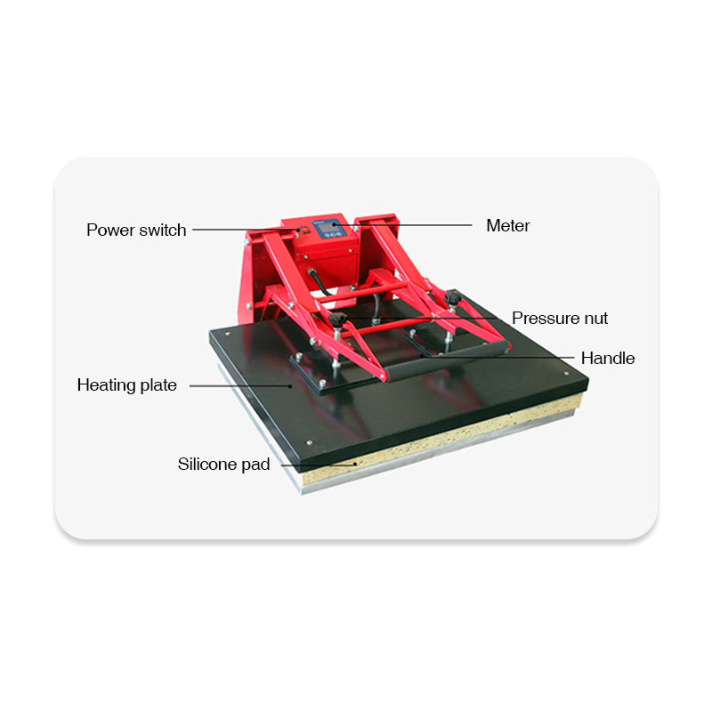 60X80mm Manual Flat Heat Press Machine - Image 5