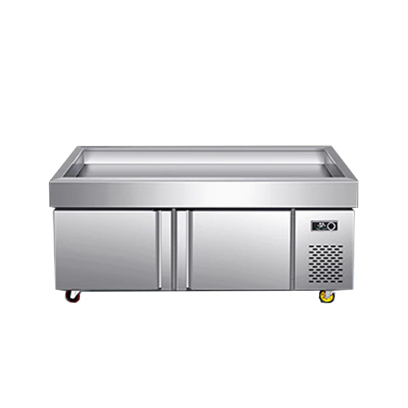 Commercial Direct Cooling Self-fetching Freezer Stainless Steel - Image 4