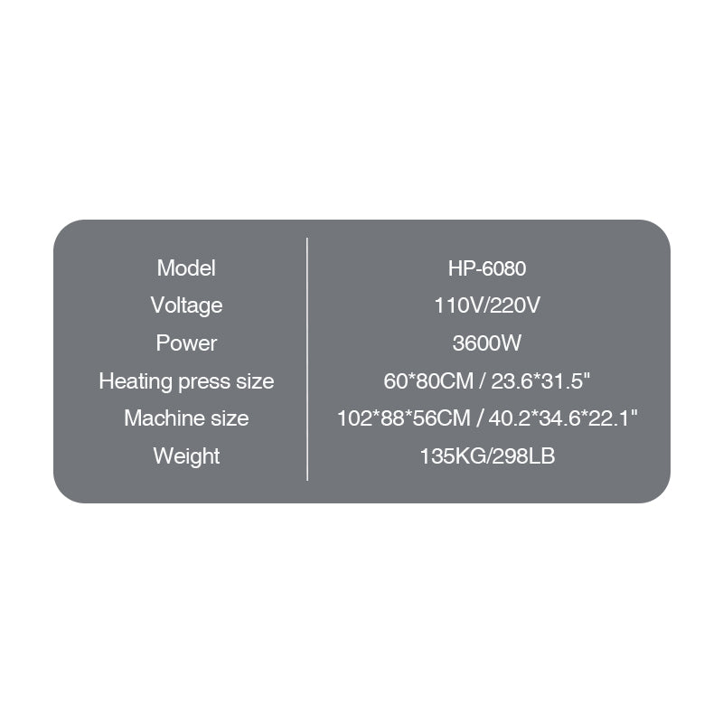 60X80mm Manual Flat Heat Press Machine - Image 6