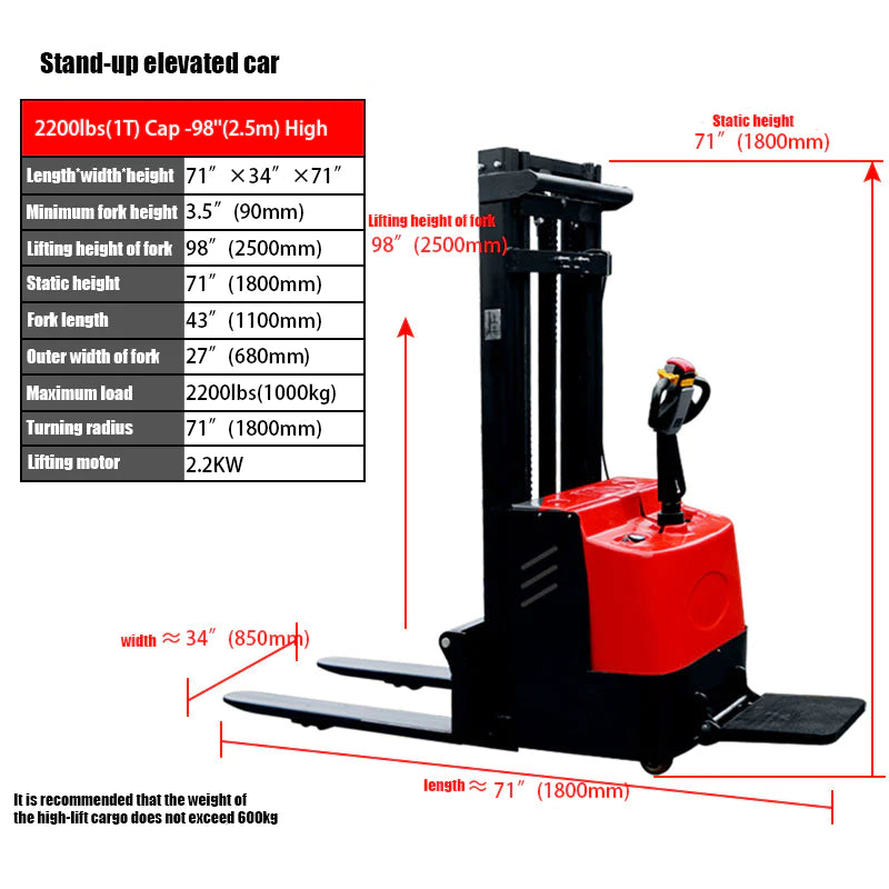 High Fully Powered-Electric Stacker - Image 11