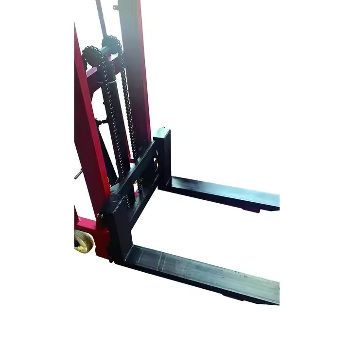Manual Hydraulic Pallet Handling Manual Stacker Forklift - Image 5