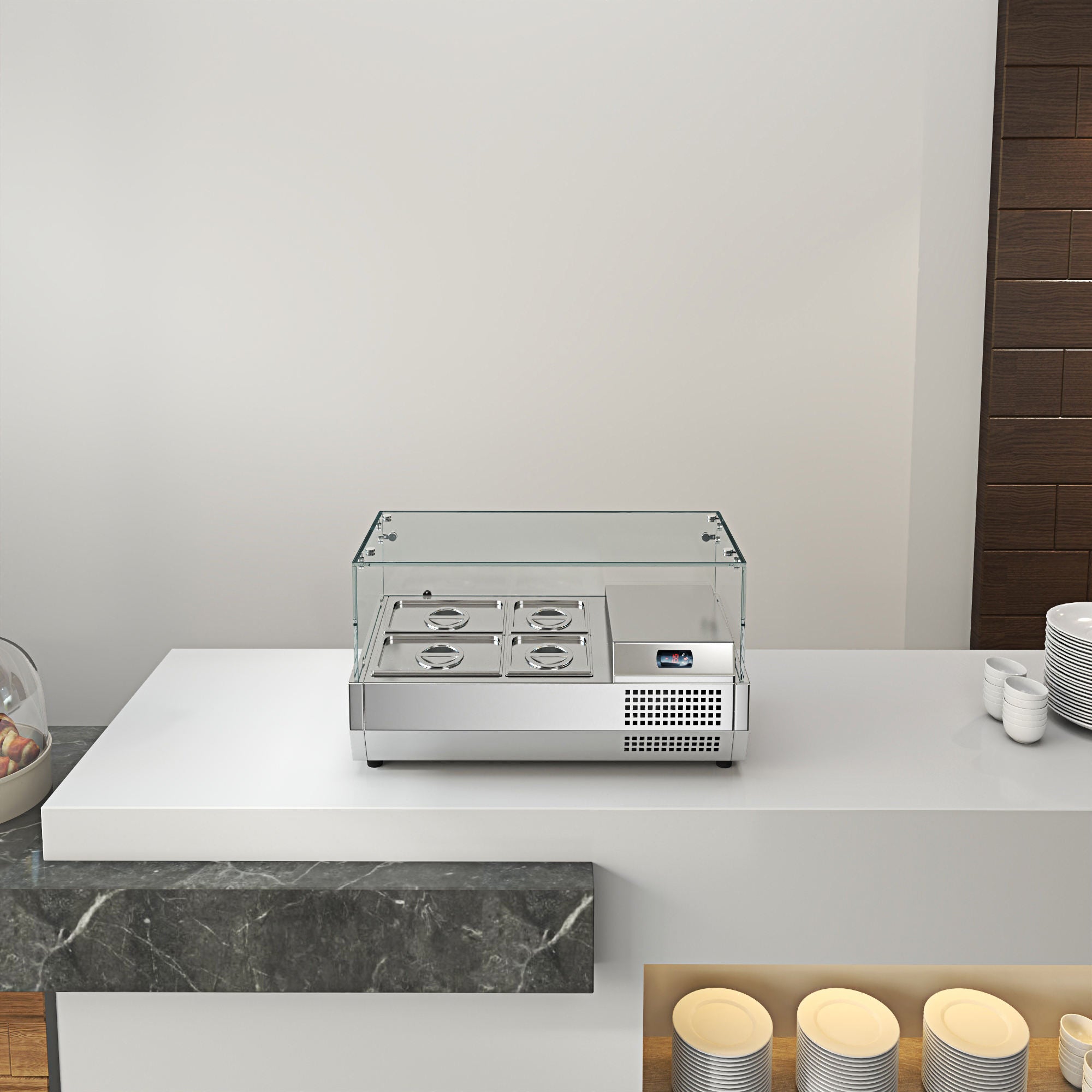 Pizza Salad Preparation Table - Image 10