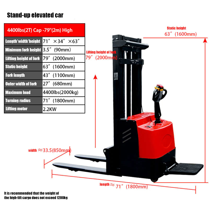 High Fully Powered-Electric Stacker - Image 14