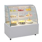 Baking Bread Display Cabinet Curved Glass