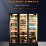 Defogging Glass Freezer Display Cabinet