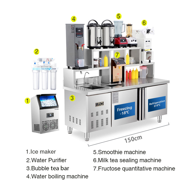 Bar with refrigerated bubble tea - Image 3
