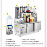 Bar with refrigerated bubble tea