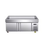 Stainless Steel Material And Defogging Glass Freezer Display Case