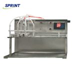 Df4 Semi-automatic 4 Nozzle 20-1000ml Nozzle Bag Filling Machine For Hand Sanitizer, Stand Up Pouch