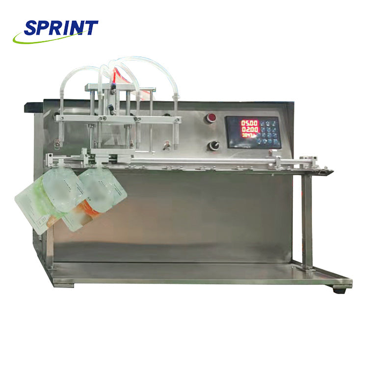 Df4 Semi-automatic 4 Nozzle 20-1000ml Nozzle Bag Filling Machine For Hand Sanitizer, Stand Up Pouch - Image 4