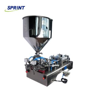 DFF6 2 Heads Pneumatic Paste and Hand Sanitizer Liquid Filling Machine