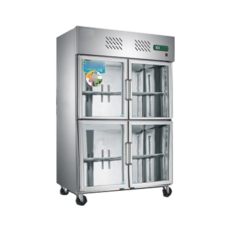 Four-door Glass Freezer Stainless Steel - Image 5