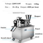 Momo Dumpling Machine Size Description, 80-dumpling