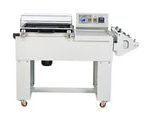 Semi-automatic shoelace shrink wrapping machine