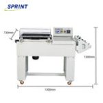 Semi-automatic shoelace shrink wrapping machine