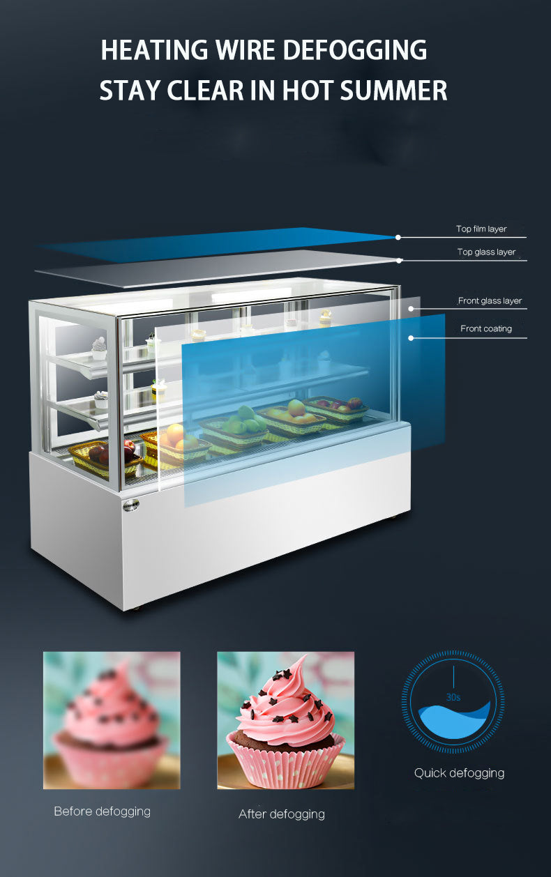 Right Angle Cake Display Freezer - Image 4