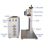 Split Fiber Laser Marking Machine For Metal And Wood