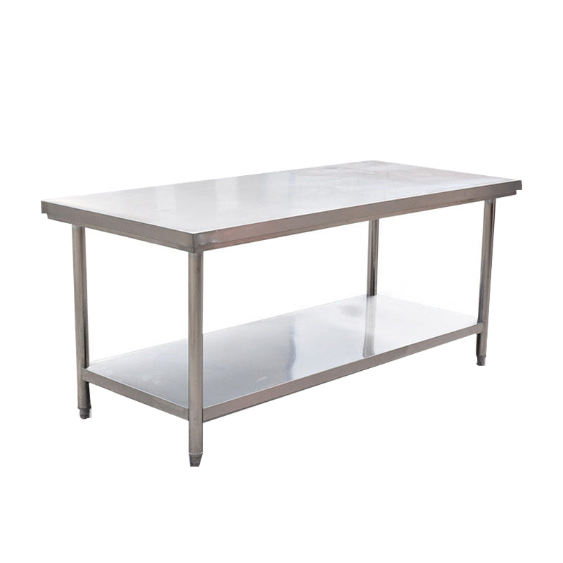 Stainless Steel Commercial Kitchen Double Worktop - Image 4