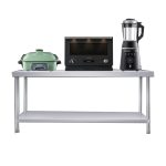 Stainless Steel Commercial Kitchen Double Worktop