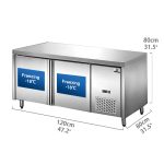 Commercial Stainless Steel Countertop Refrigerator