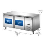 Commercial Stainless Steel Countertop Refrigerator