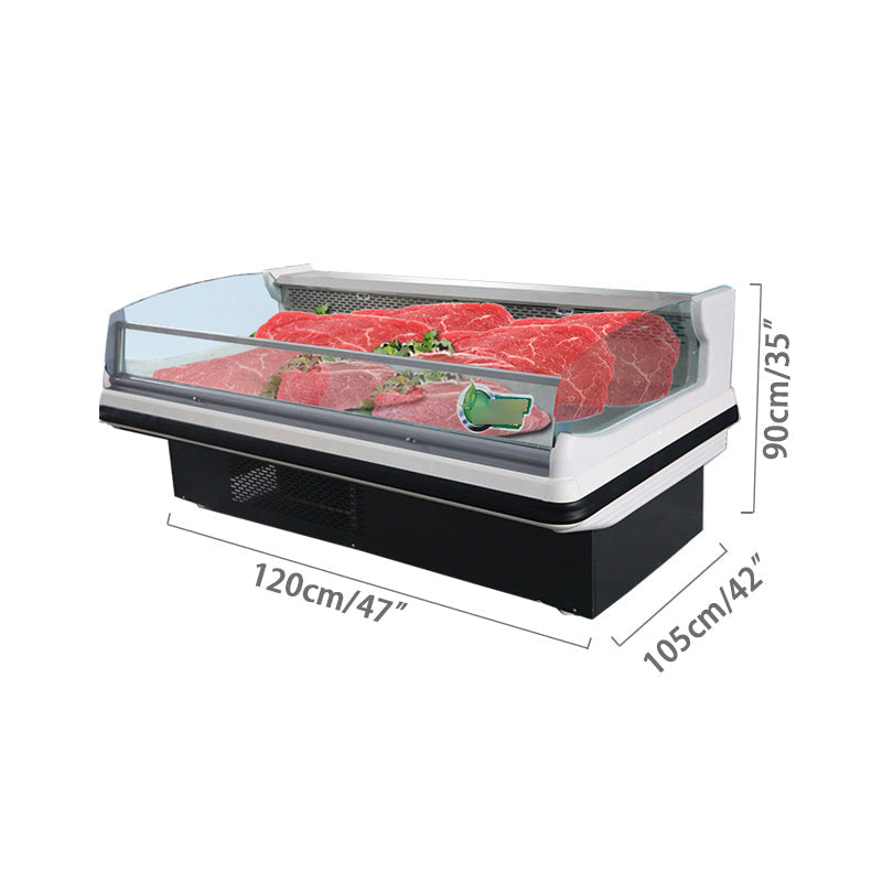 Stainless Steel Refrigerator Freezer Display Cabinet - Image 5