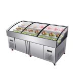 Three-layer Ladder Freezer Glass Sliding Door Type