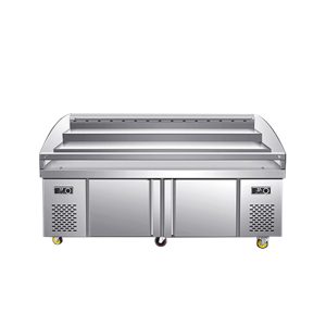 Three-layer Ladder Freezer Glass Sliding Door Type