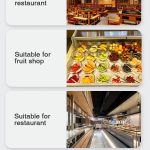 Three-layer Ladder Freezer Glass Sliding Door Type