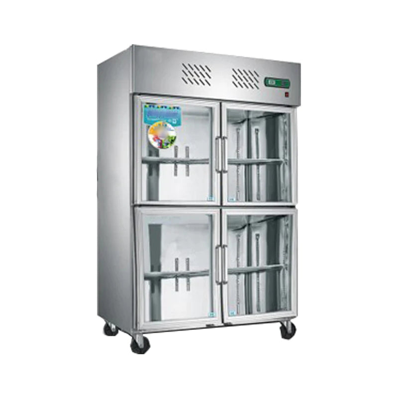 Four-door Glass Freezer Stainless Commercial Freezer - Image 5